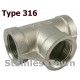 Type 316 Stainless Pipe Pipe Tees